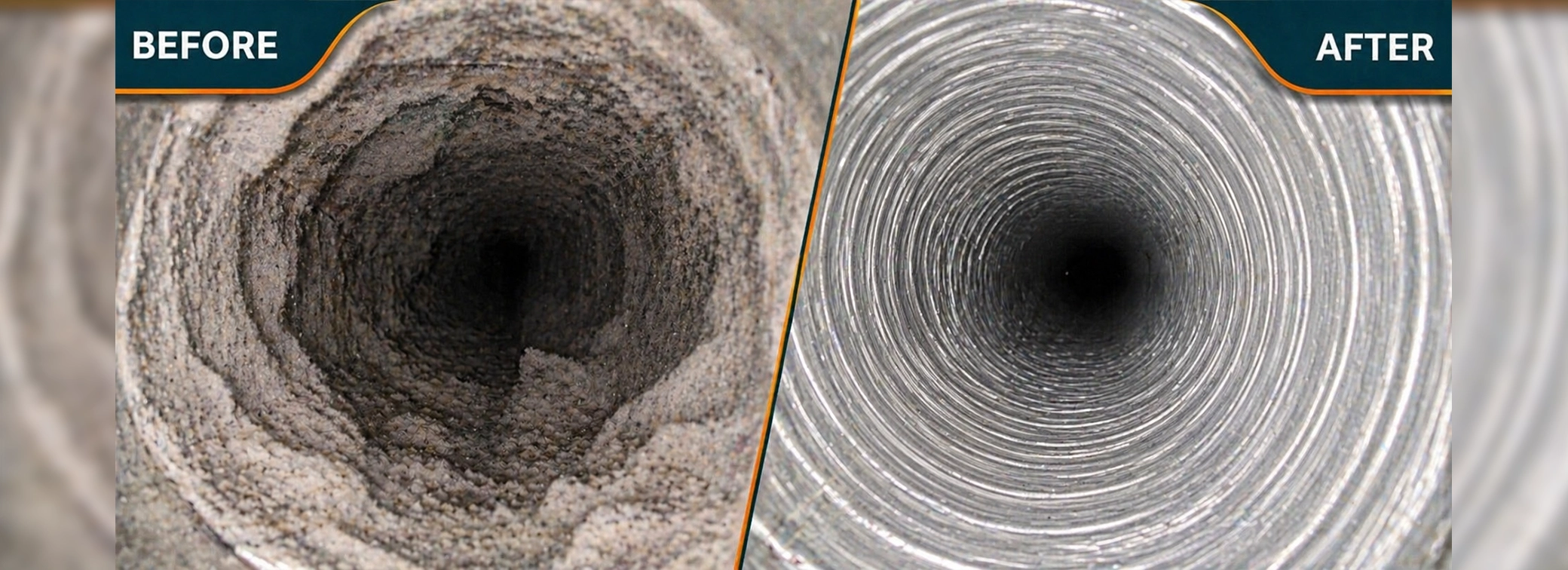 Dryer Vent Spring Texas - Before & After cleaning