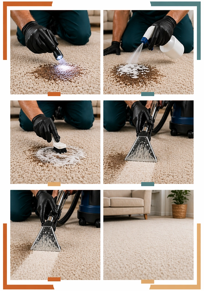 Stain removing steps
